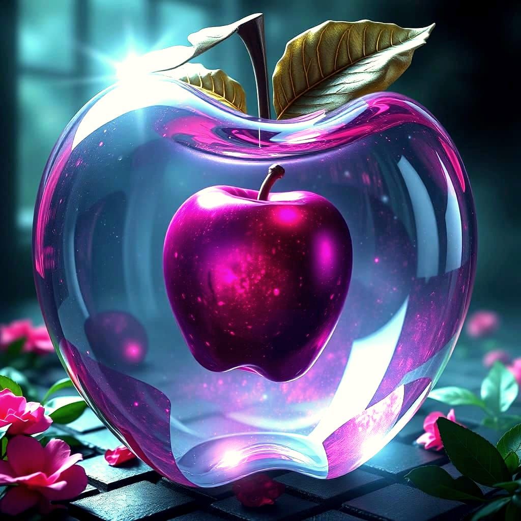 Deep-purple enchanted apple