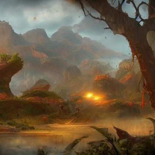 Detailed Taco Matte Painting in Deep Color