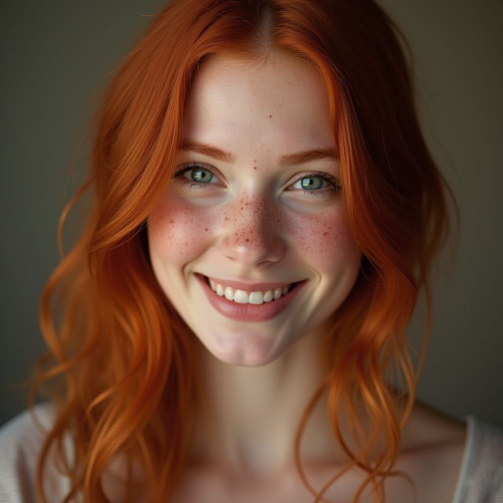 Sultry Redhead Captured in Dreamy Portrait