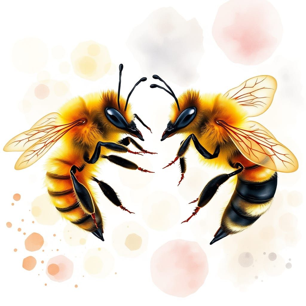 Regal Rival Queens Clash in Watercolor