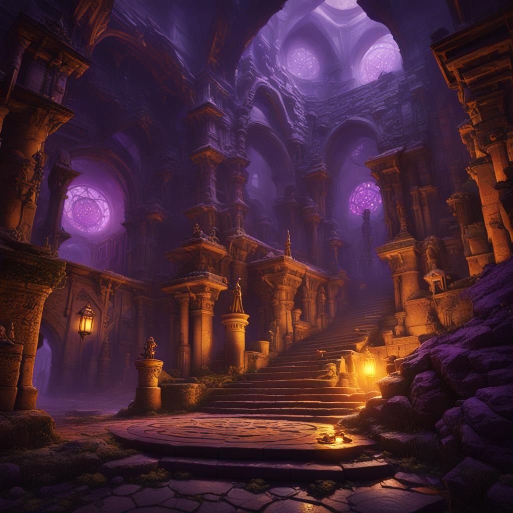 Dark Fantasy Dungeon Master Search, Hyperdetailed Concept Ar...