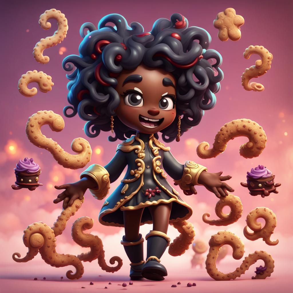 Unique Cookie Run Character with Tentacle Legs