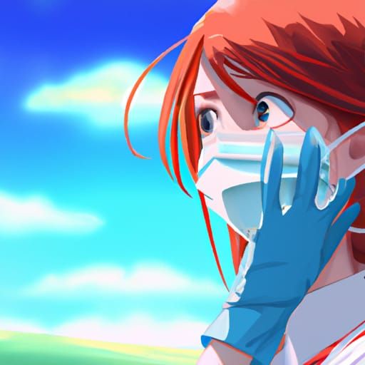 Anime-Style Dentist Illustration in Studio Ghibli Style