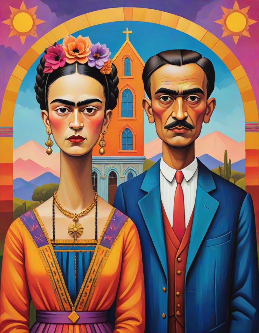 Frida Kahlo's Art Deco American Gothic Masterpiece