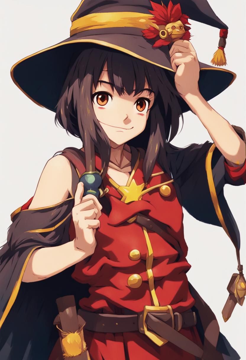 Megumin in Ghibli Art Style