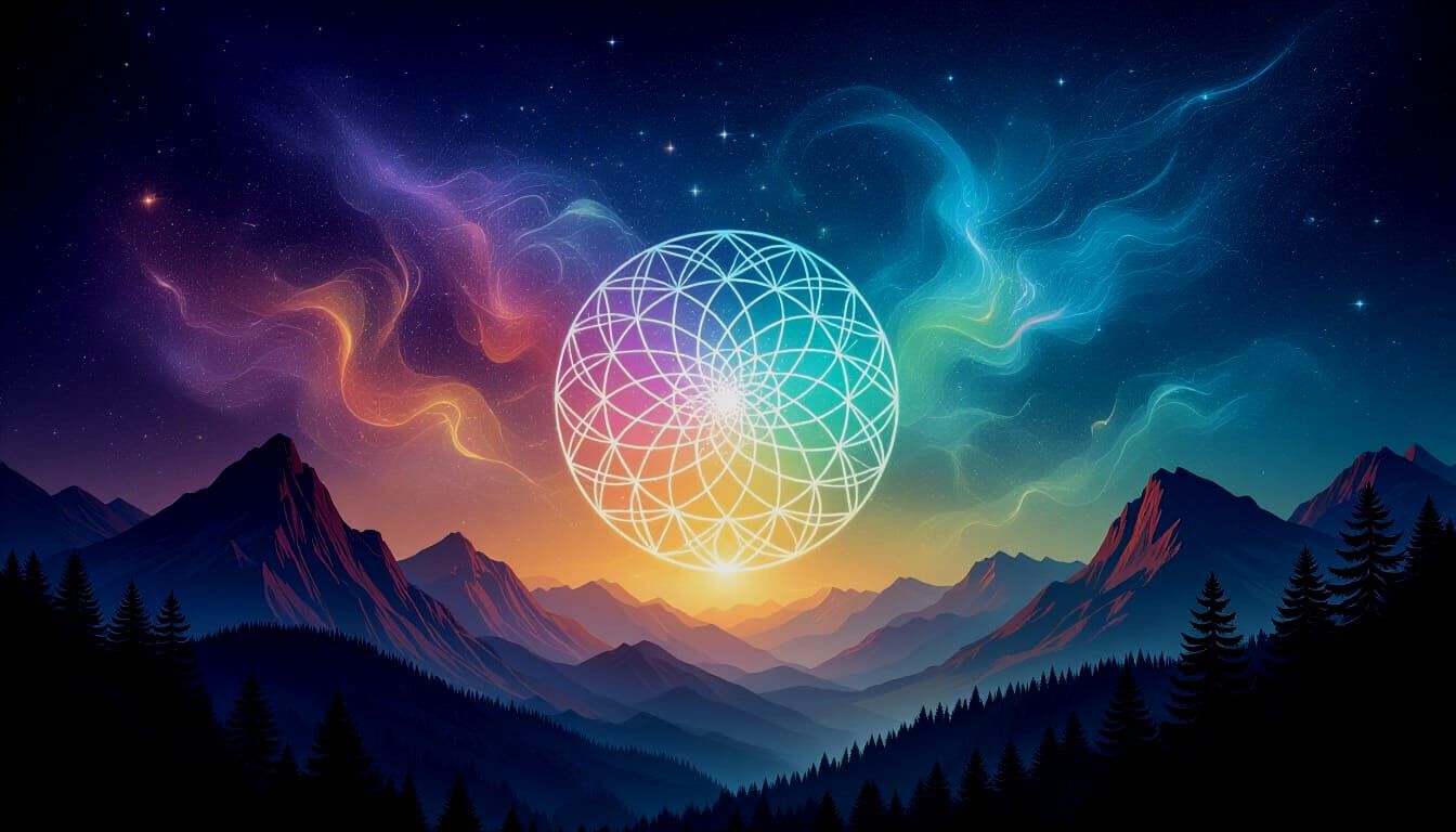 Ethereal Luminous Hologram of Divine Transcendent Dreams