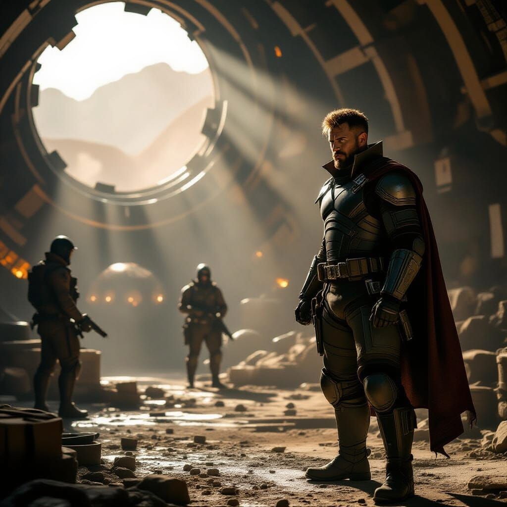 Ex-Mercenary Gains Superpowers in Space Colony