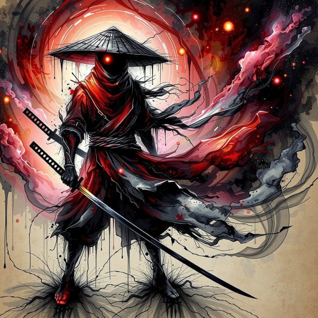 Ethereal Warrior of the Crimson Sun