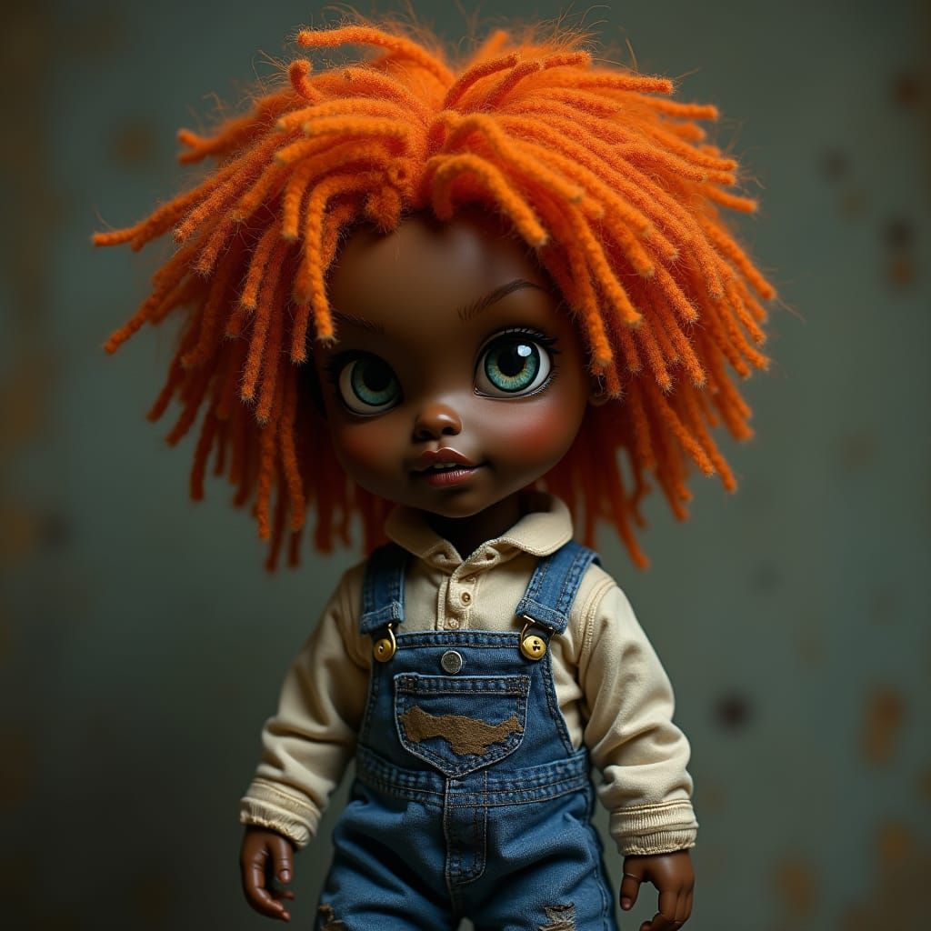 Menacing Doll in Concept Art Style