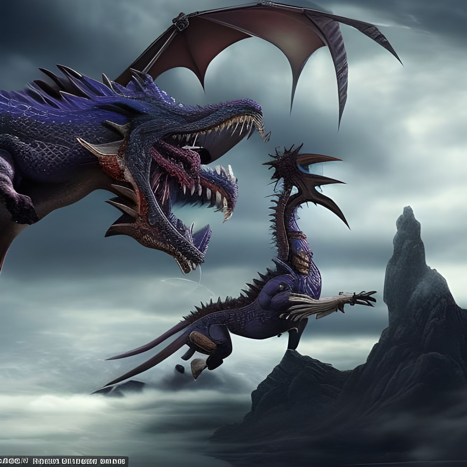 Warlord Defeats Sapphire Dragon in Epic Battle