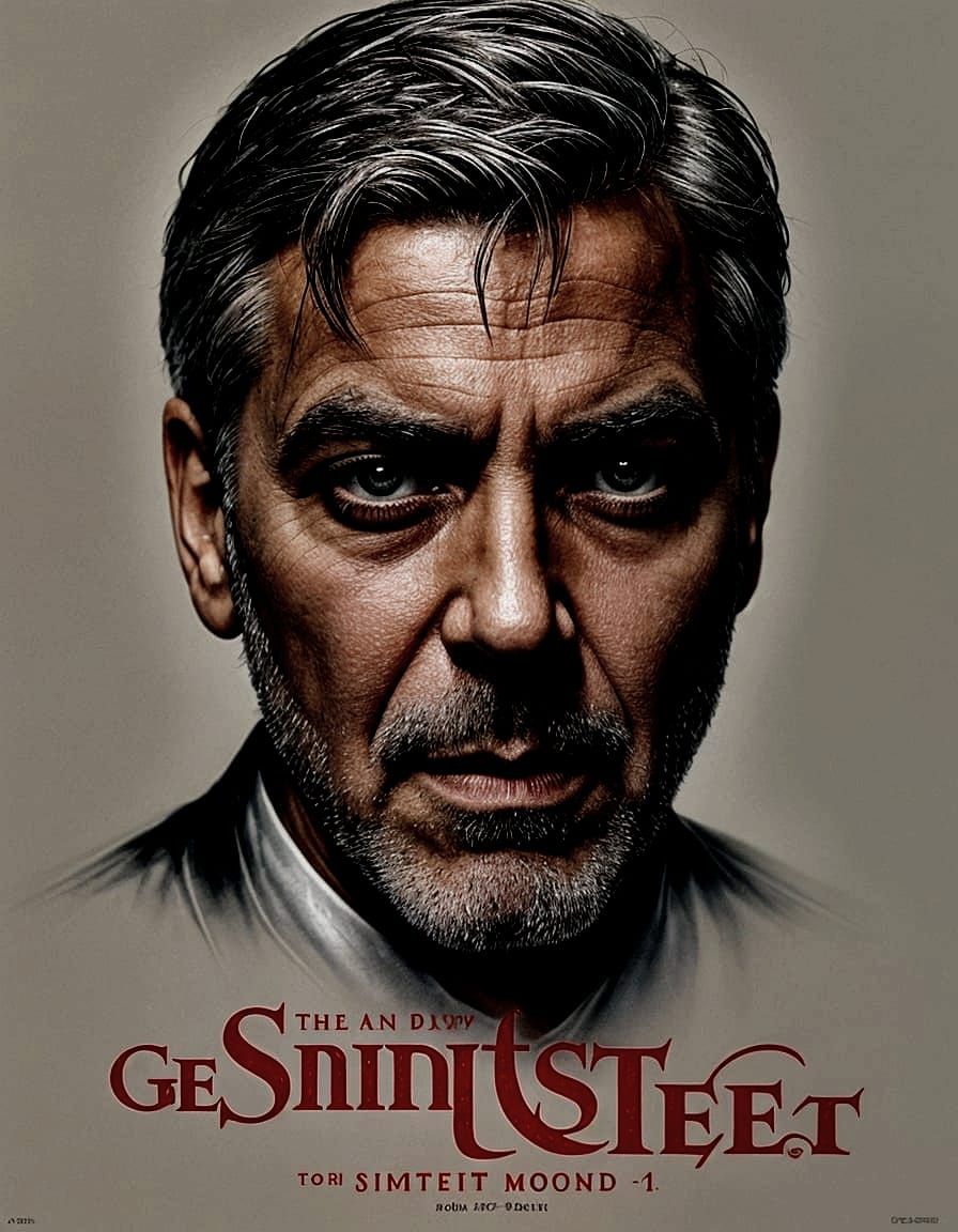Sinister George Clooney Movie Poster Art