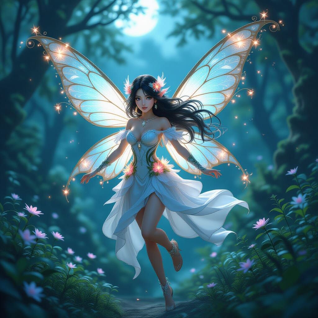 Latina Fairy in Enchanted Forest