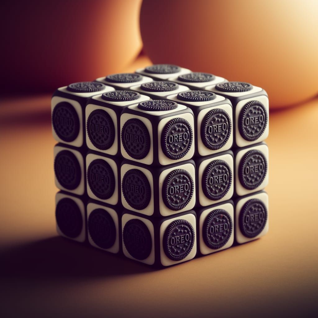 Cubes: rubiks Oreo biscuit style 