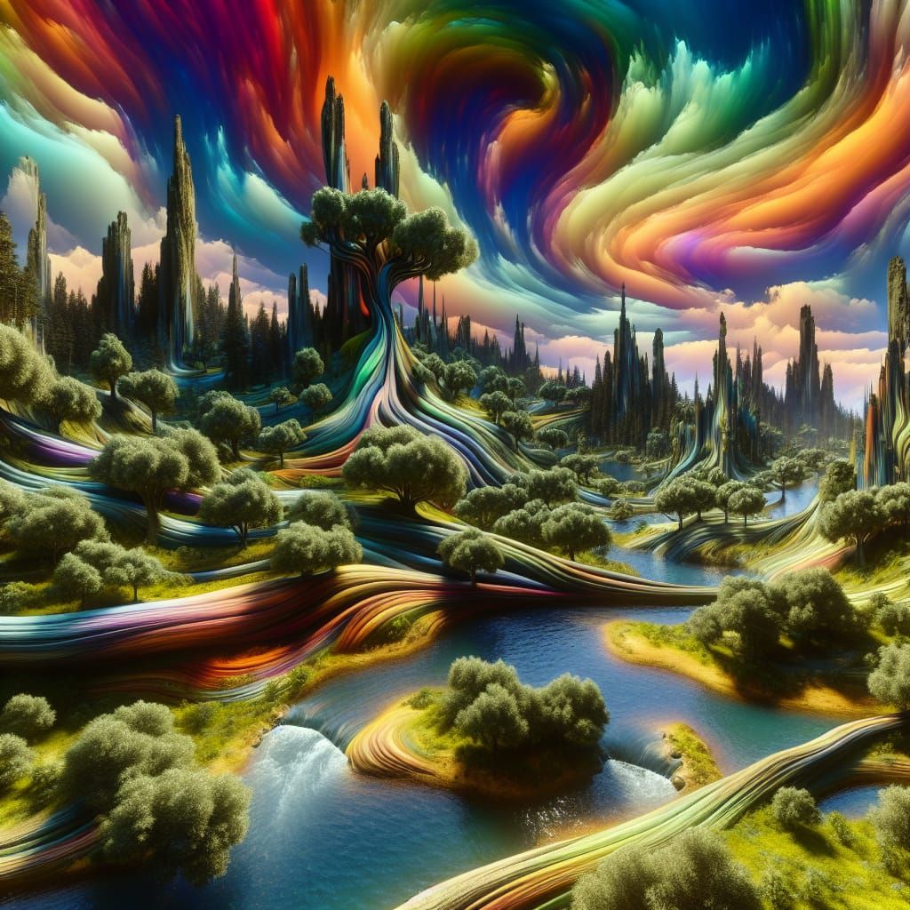 Surreal Land of Confusion: Hypernatural Landscape