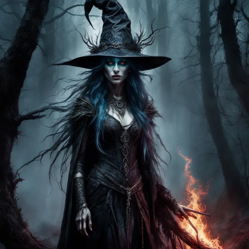 Feral Elven Druid in Ethereal Forest