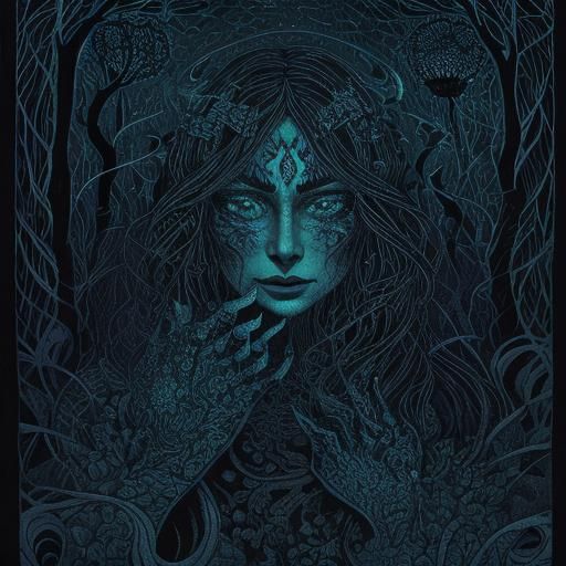 Demons in the Dark: Expressive 3D Ink Art