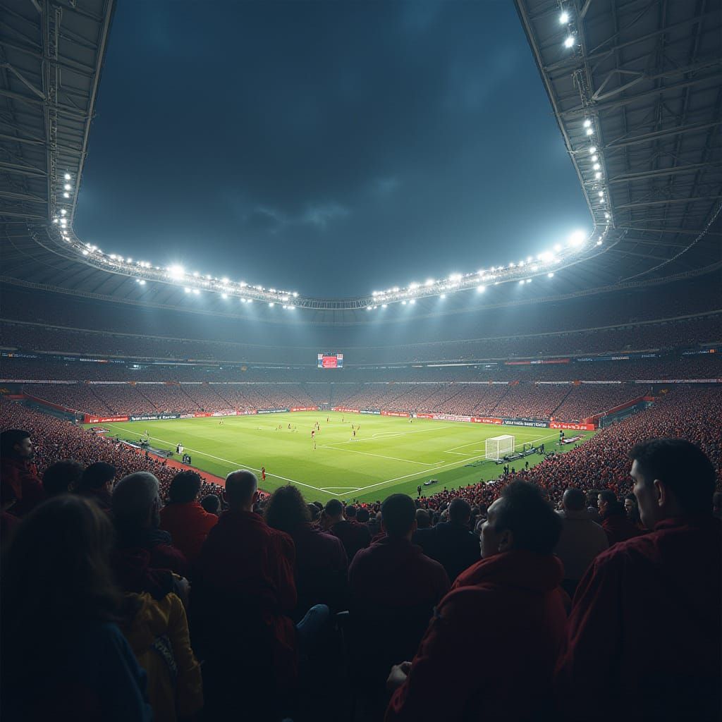 Portugal vs Spain: Dramatic Stadium Lighting