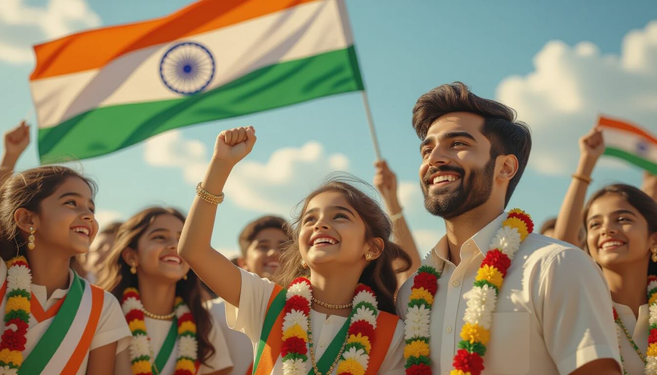 Independence Day Celebration with Dynamic Lighting