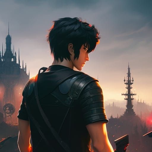 Nico di Angelo: Hyperdetailed Digital Art Portrait