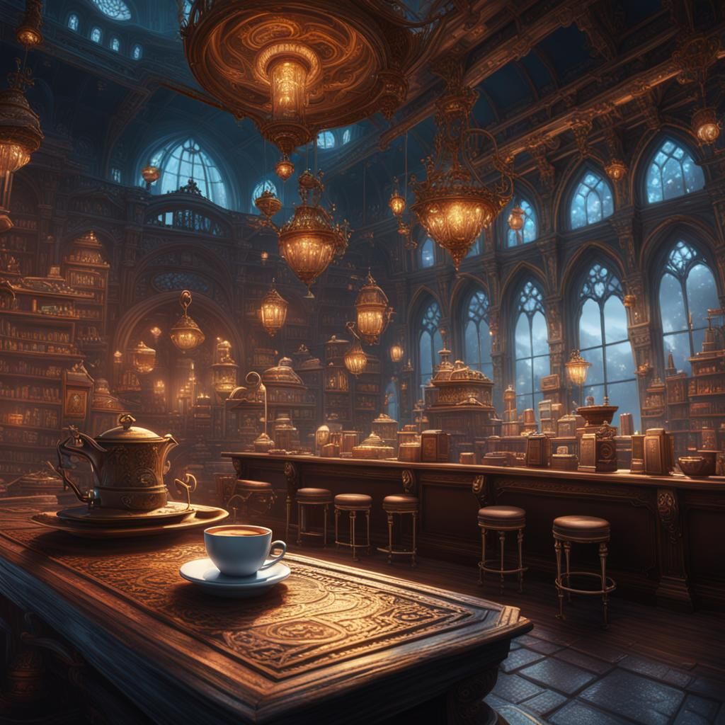 Mr. Clean's Coffee Break: Detailed Fantasy Art
