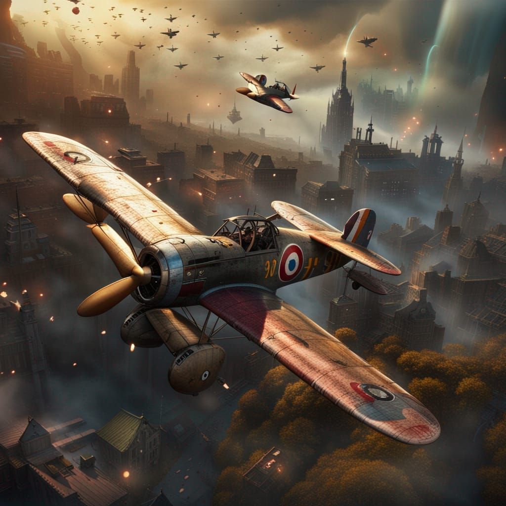 Epic World War 1 Dogfight Concept Art