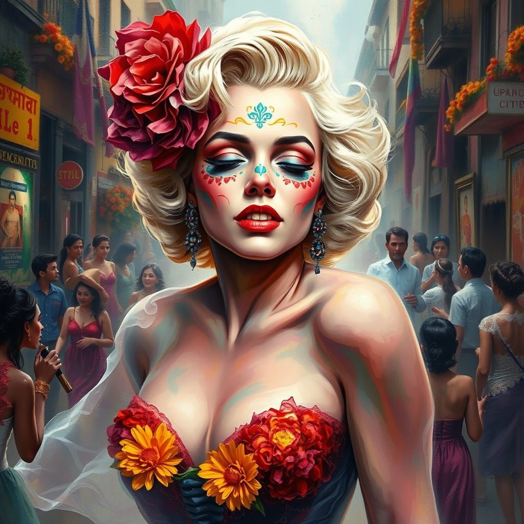 Marilyn Monroe Day of the Dead Figure