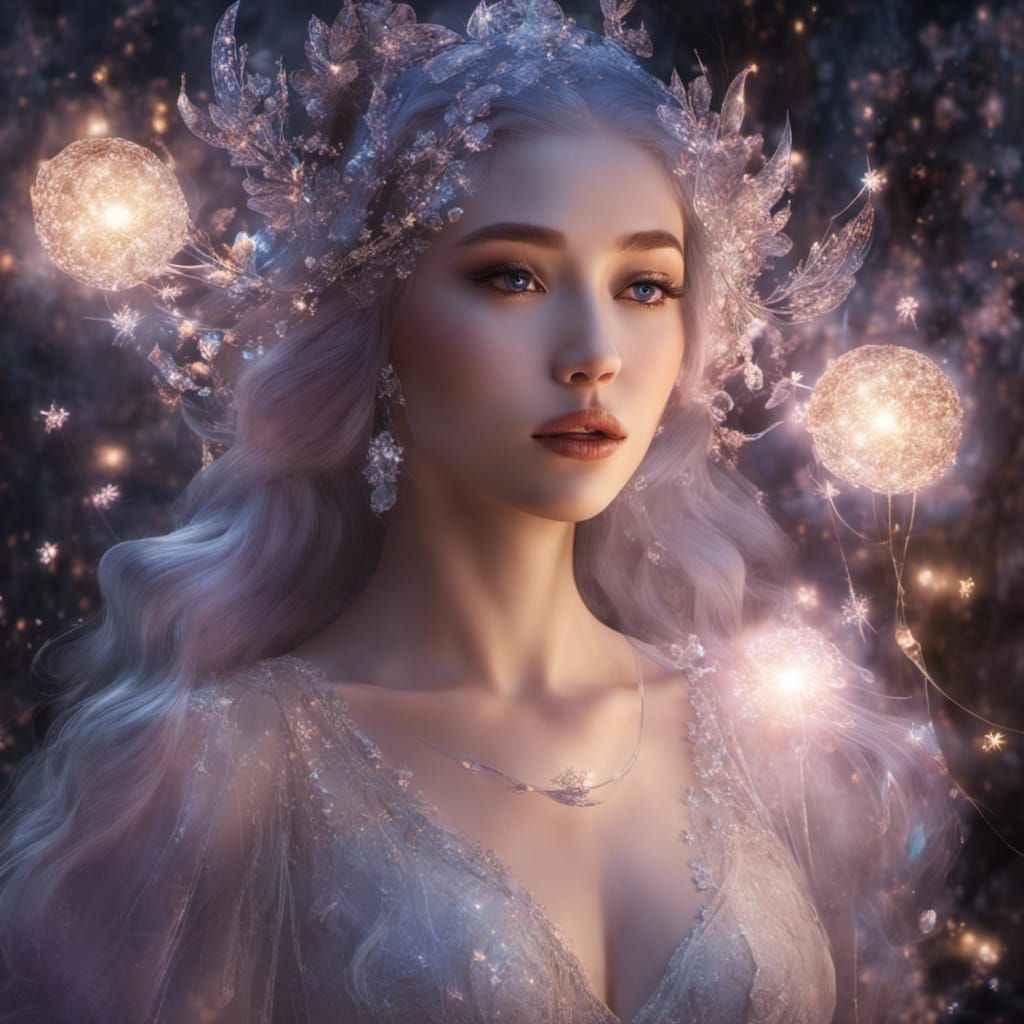 Ethereal Ghost Portrait in Magic Realism Style