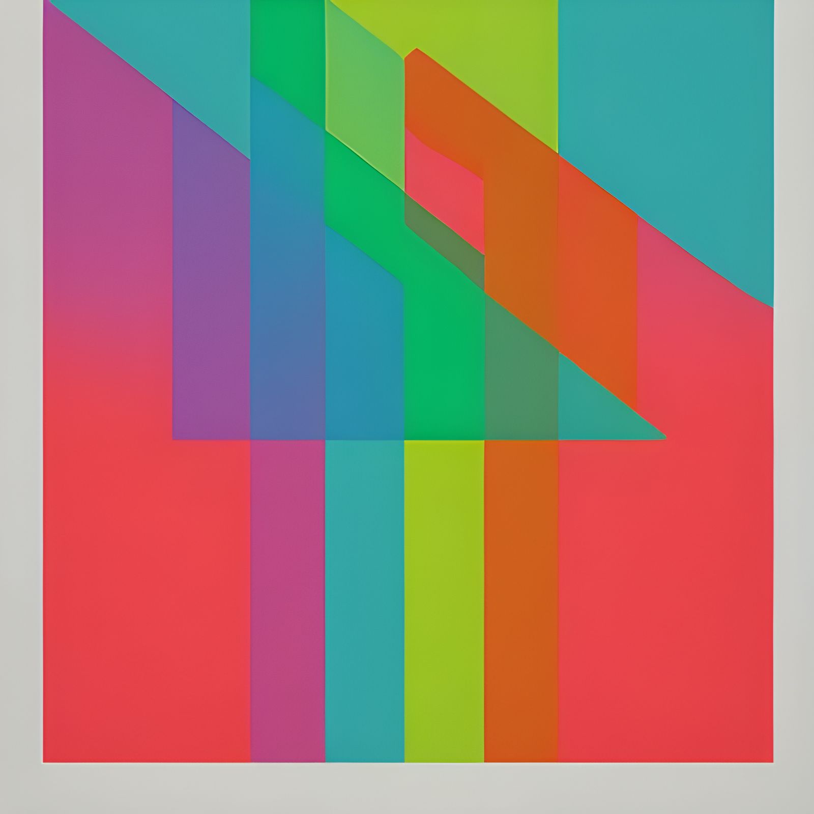 Rainbow Letter P in Pop Art Style