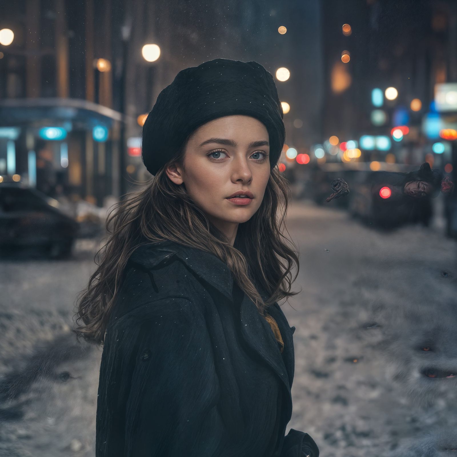 Winter in New York City: Cinematic Film Still