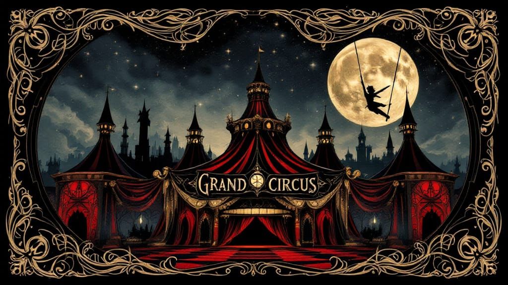 A Gothic Circus banner