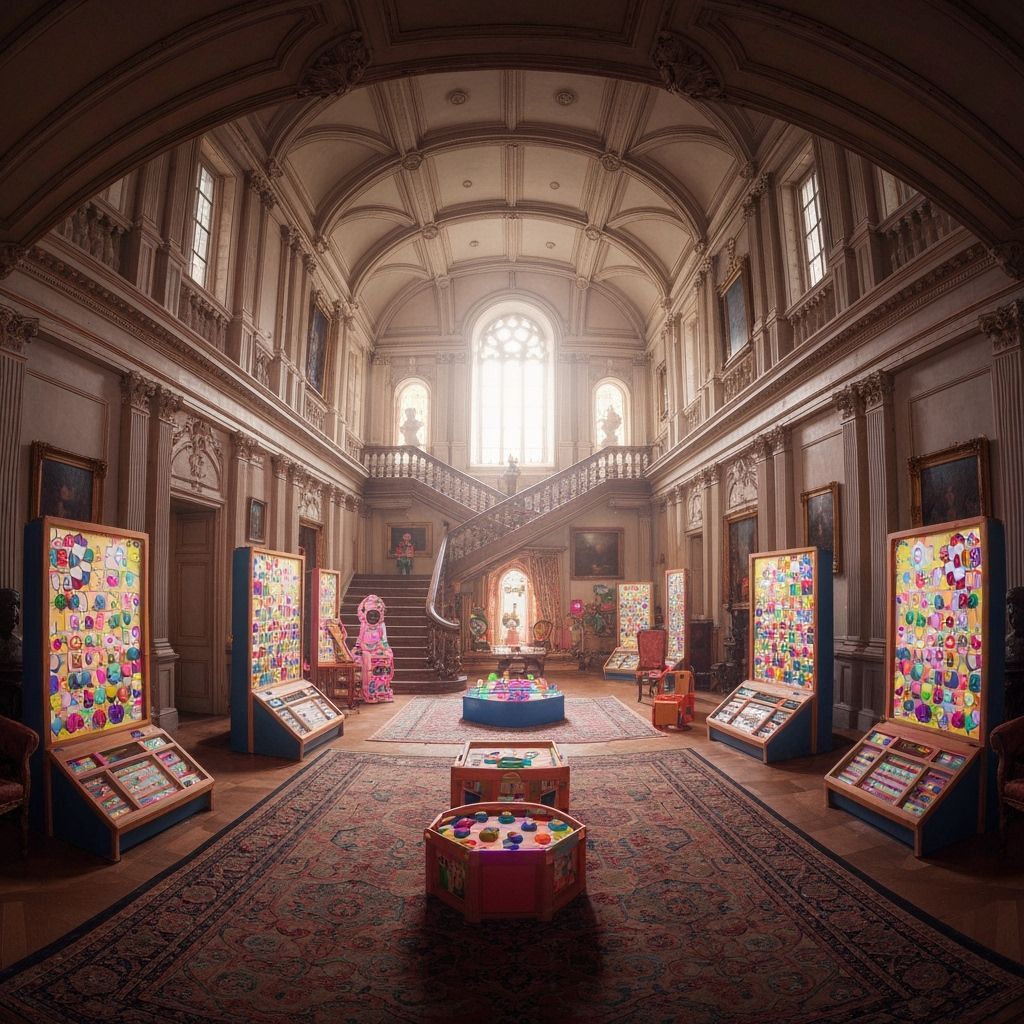 Whimsical Stately Home Filled with Colorful Games