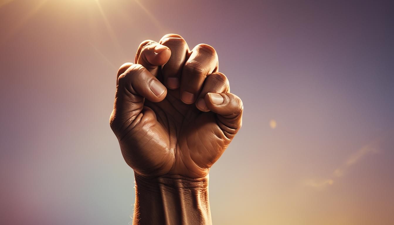 Clenched Fist Opens: Emotional Release Concept Art