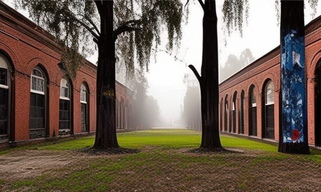 The Old Asylum: Exercise Yard A