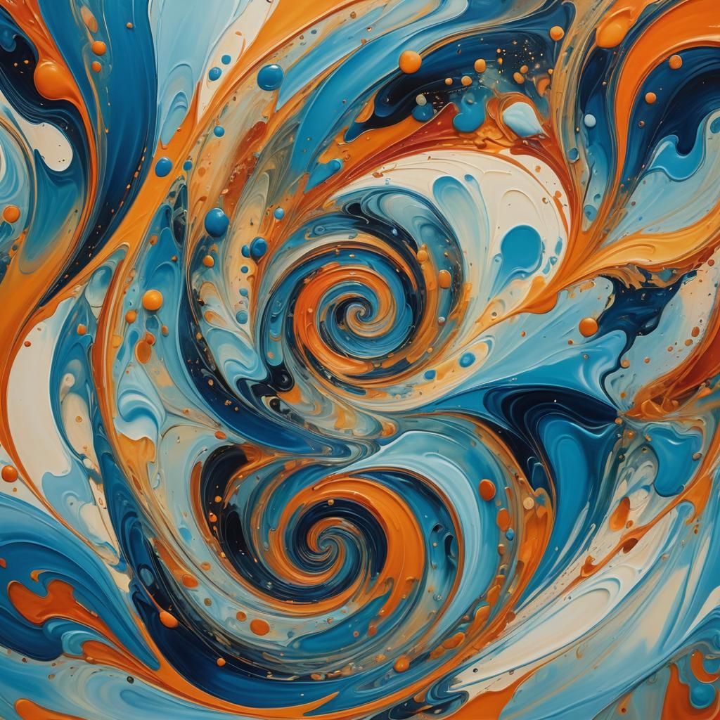 Vibrant Surrealism: A Swirling Vortex of Colors
