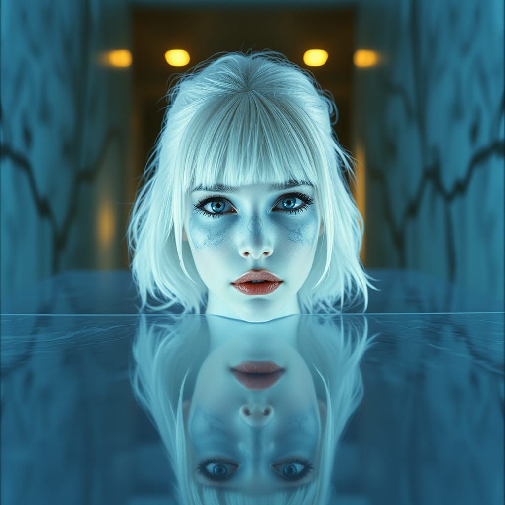 Ethereal Goddess in Cinematic Hues