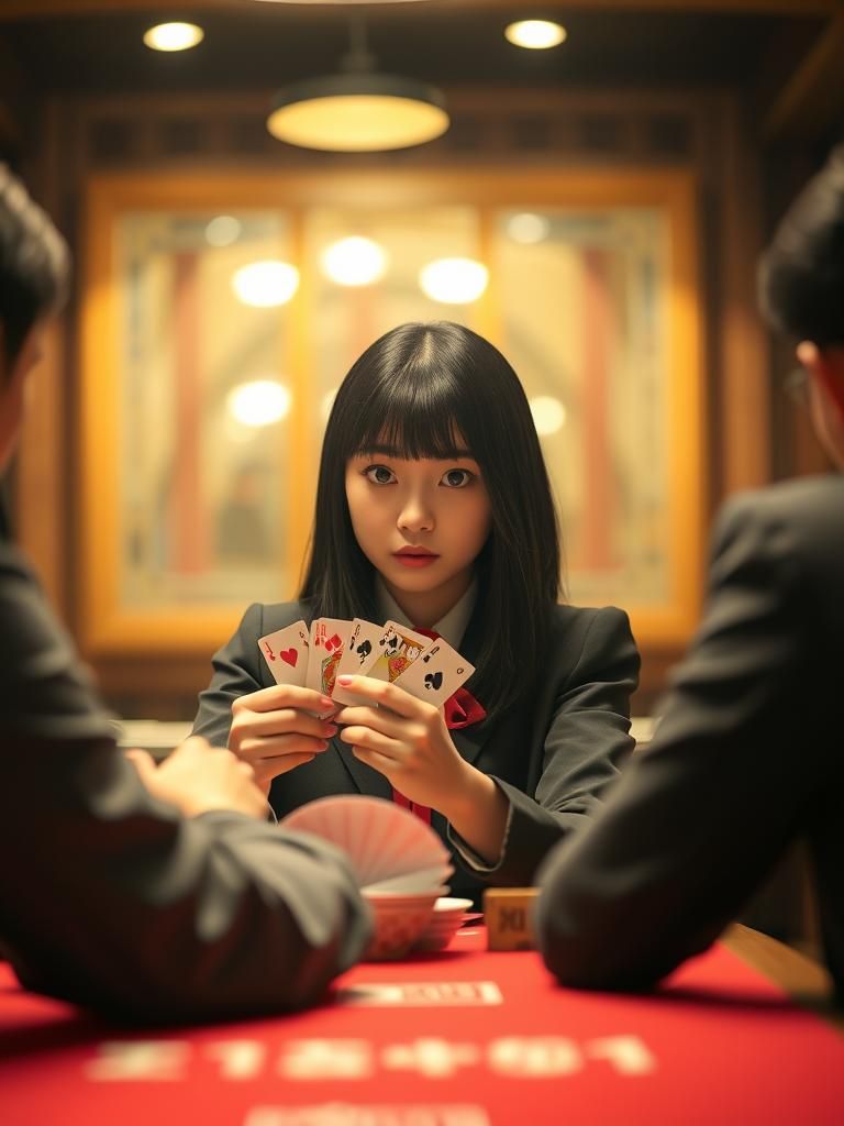 Jabami Yumeko Plays Cards: Cinematic Photography