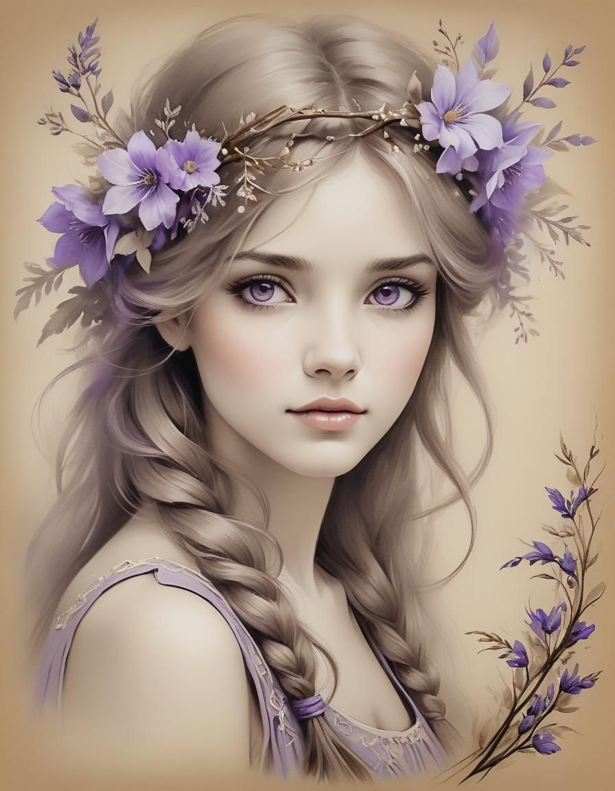 Purple eyes like a Diva Elisabeth Taylor....