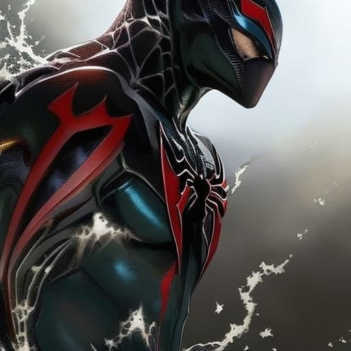 Hyperrealistic Venom Spiderman Concept Art