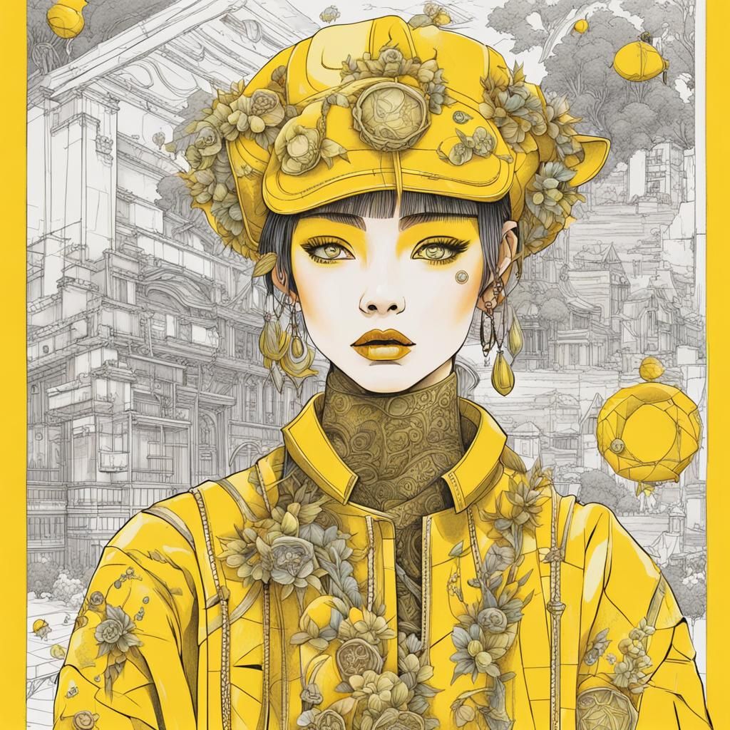 Eco-Friendly Couture in 90s Anime Surrealism