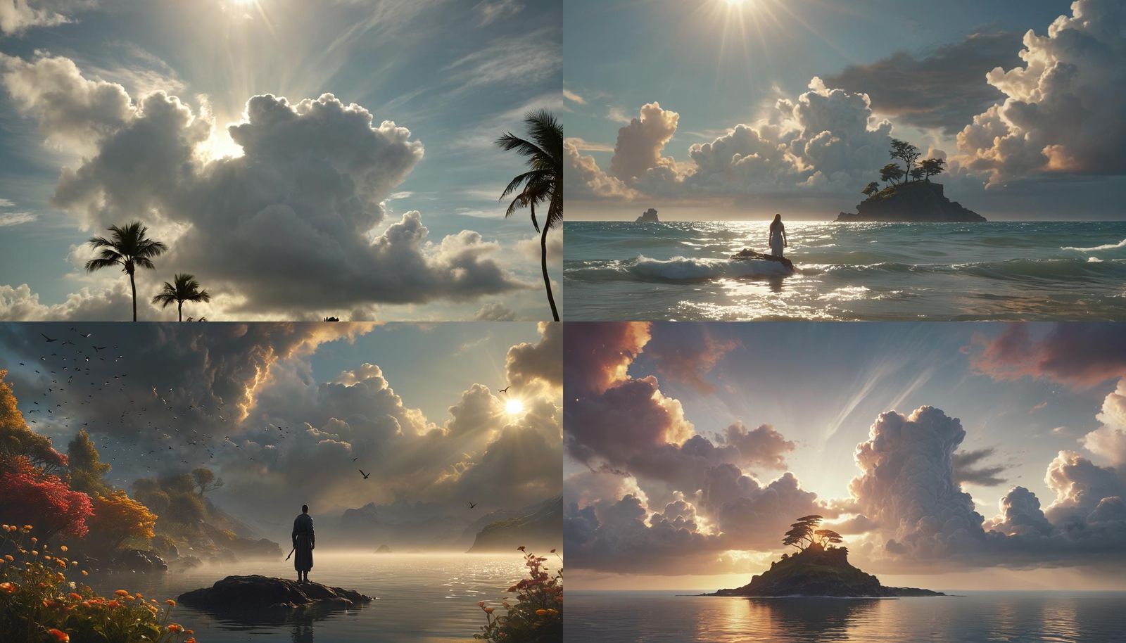 Heavenly Island Paradise: A Digital Matte Painting