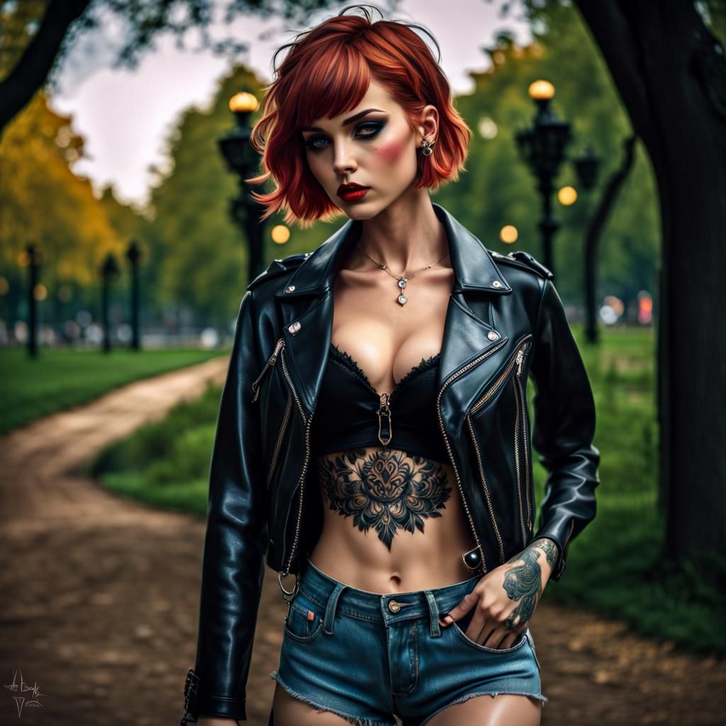 Fairytale Portrait of a Modern Gothic Girl