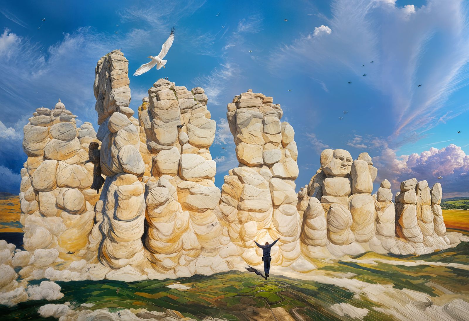 Abstract Bird in Flight, Minimalist Design