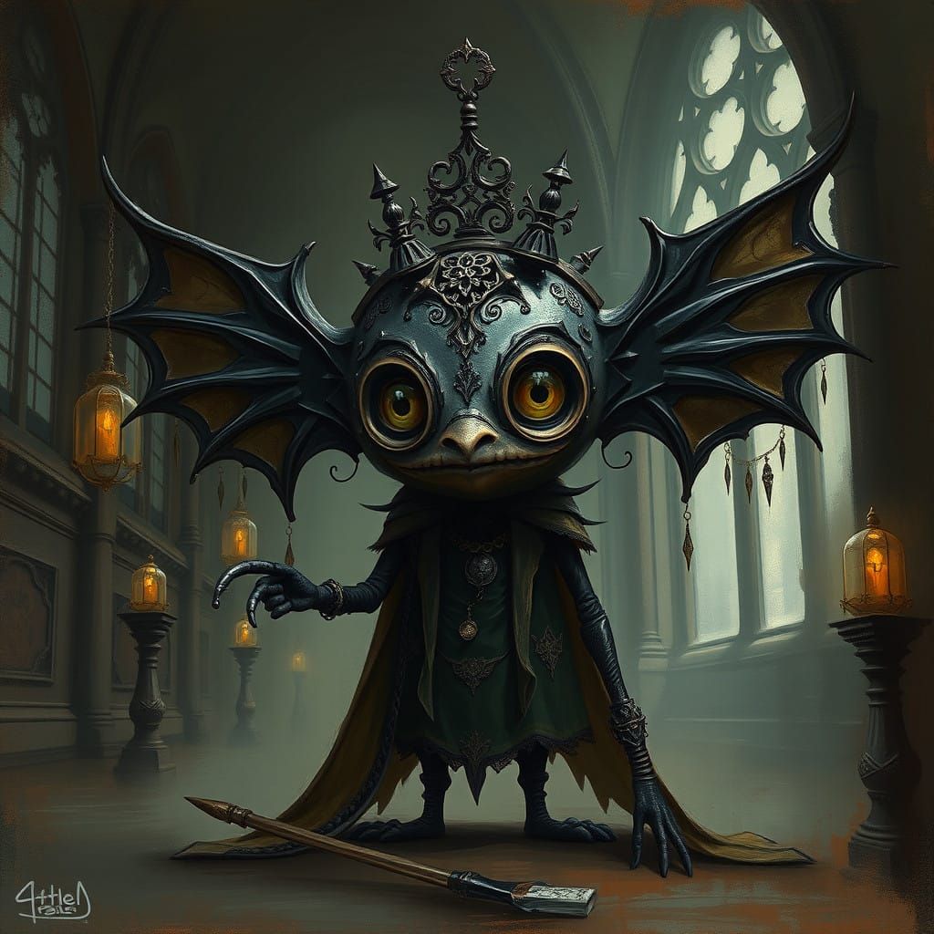 Mysterious Gizmo in Victorian Gothic Style