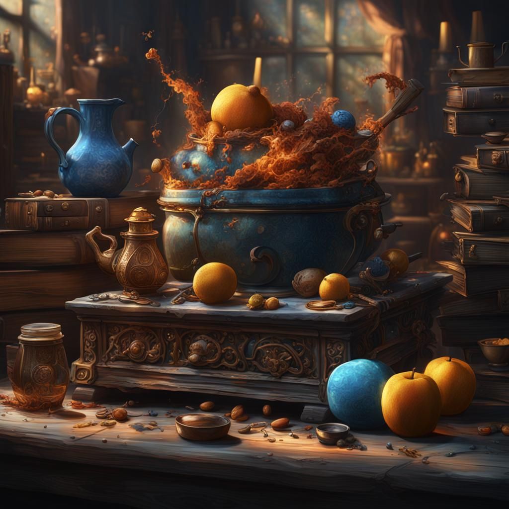 A still life painting