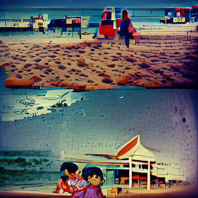 Sunset Serenity: A Peaceful Beach Scene