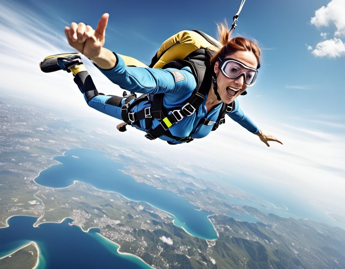 skydiving girl! Woohoo!!