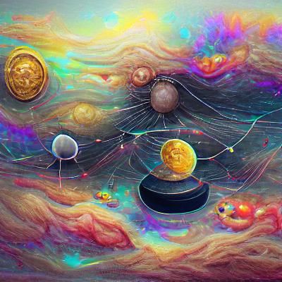 Holographic Solar System in Mixed Media Style