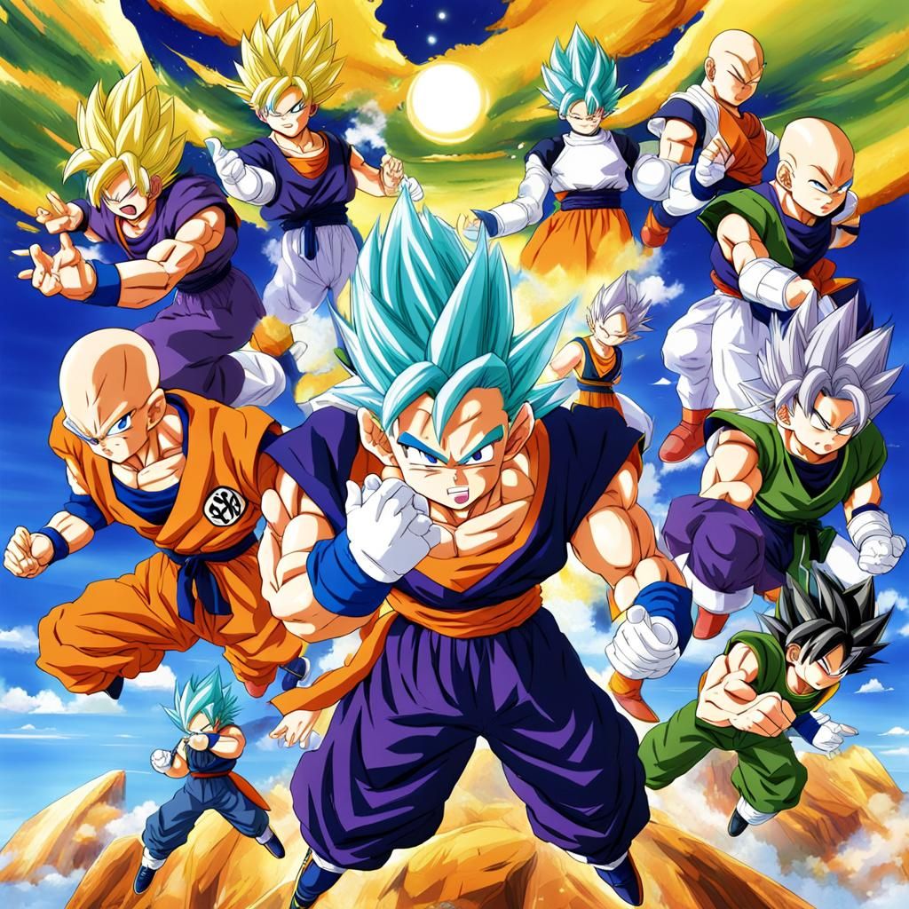 Zeno from Dragon Ball Z in Anime Style