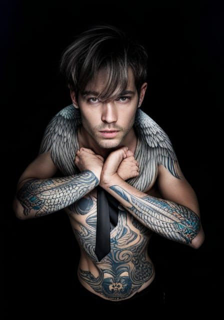 Lucifer Reincarnated with Occultic Tattoos