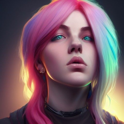 Hyperdetailed Portrait of a Gamer Girl in Unreal Engine